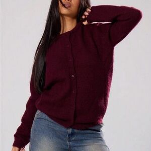Women's Burgundy Sweater